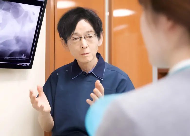 問診を行う様子