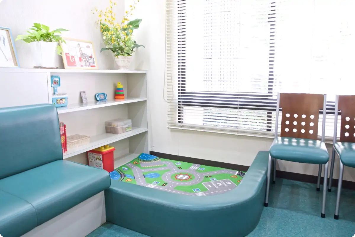 院内のキッズスペースの様子